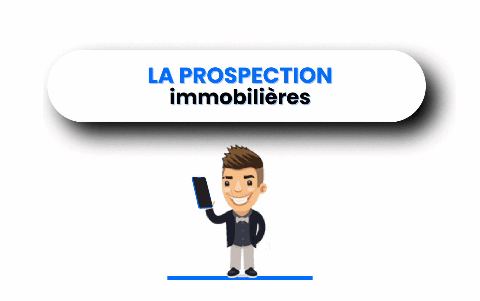 Agent en prospection immobilière sur le terrain